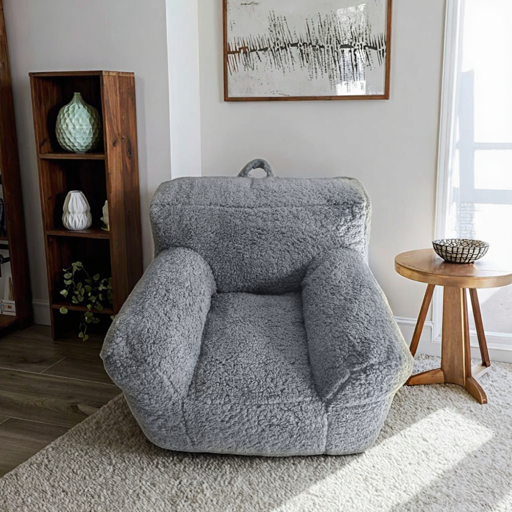 Babzsák, világosszürke, JAMO Babzsák, világosszürke, JAMO