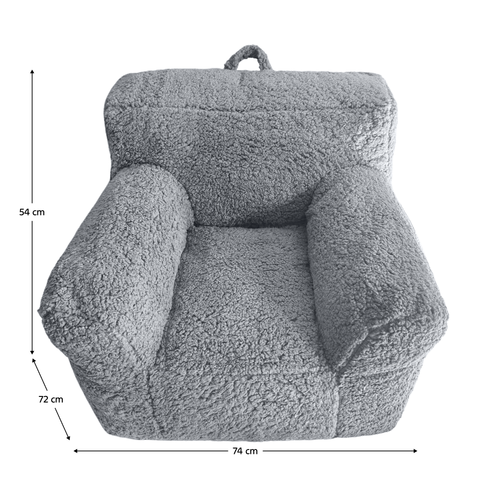 Babzsák, világosszürke, JAMO Babzsák, világosszürke, JAMO