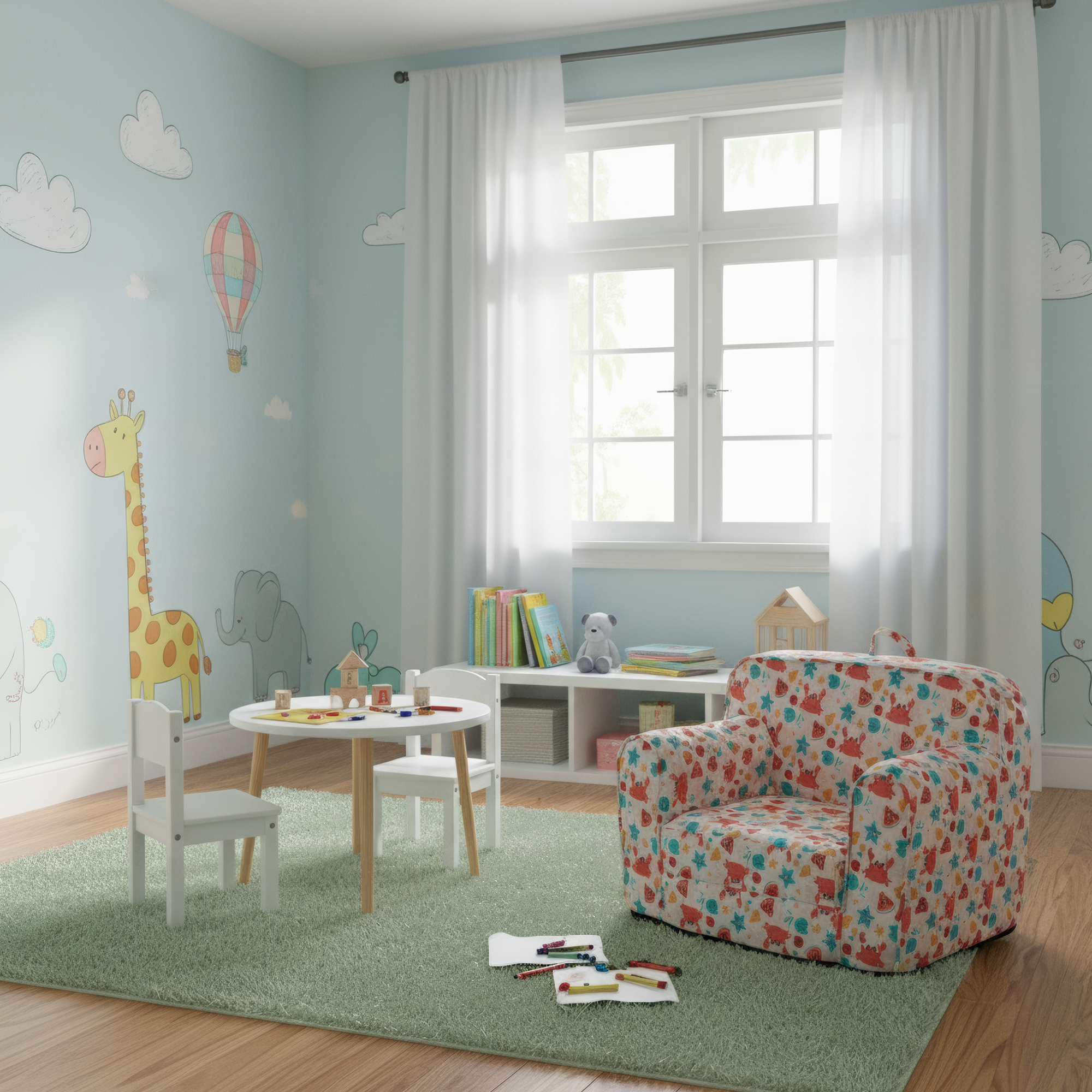 Kinyitható babzsák, színes, KIDY Kinyitható babzsák, színes, KIDY