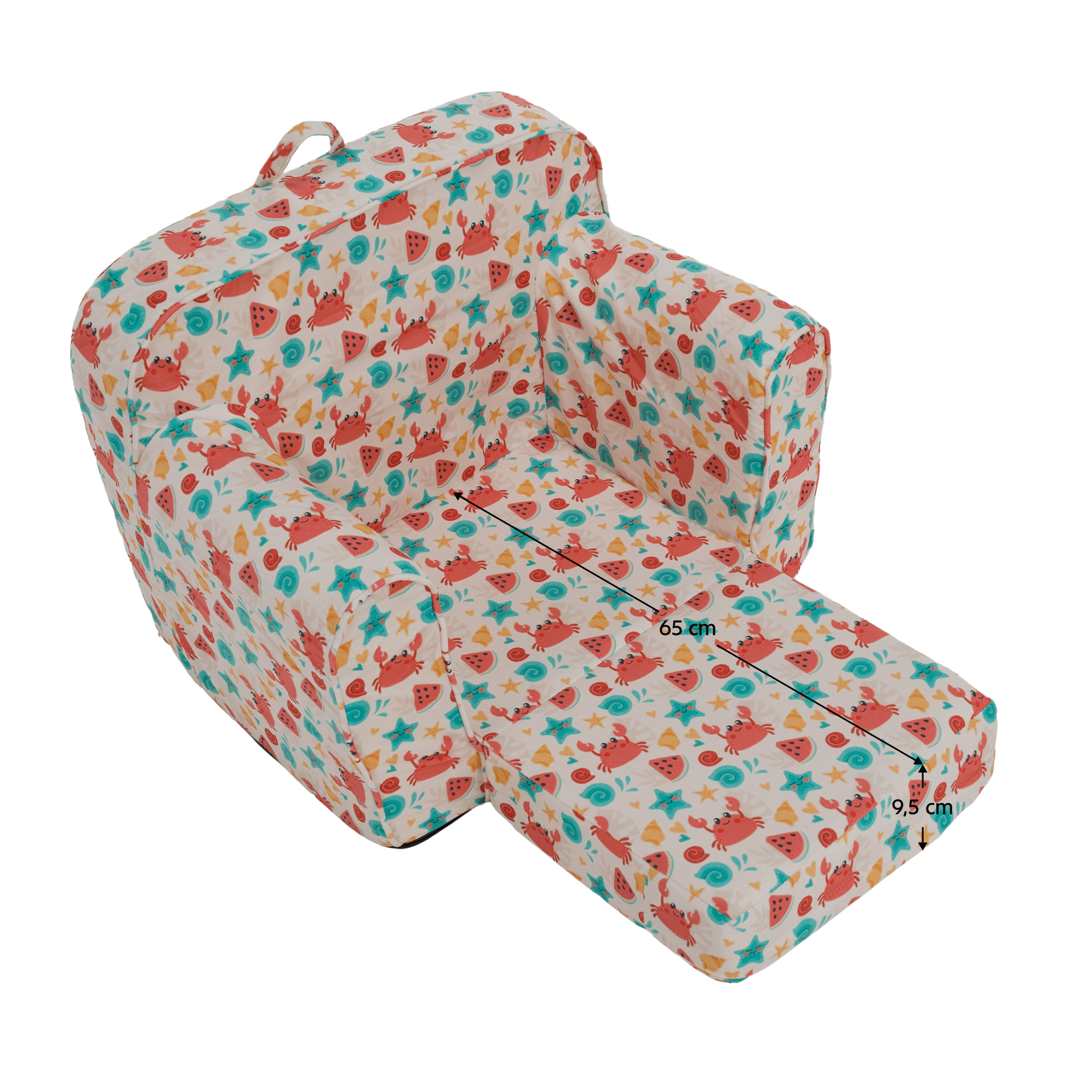 Kinyitható babzsák, színes, KIDY Kinyitható babzsák, színes, KIDY