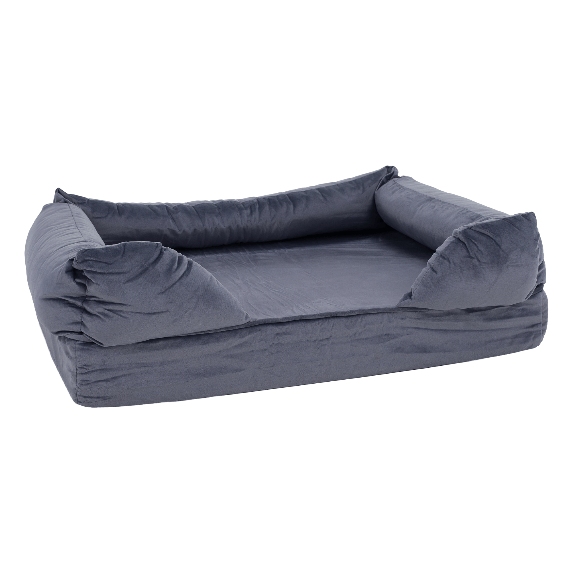 Pelíšek pro psa, 75x55x25 cm, šedohnědá, PETIO