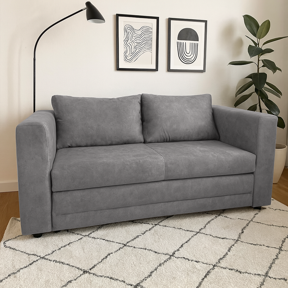 Kihúzható kanapé, szürke, BEJA Kihúzható kanapé, szürke, BEJA