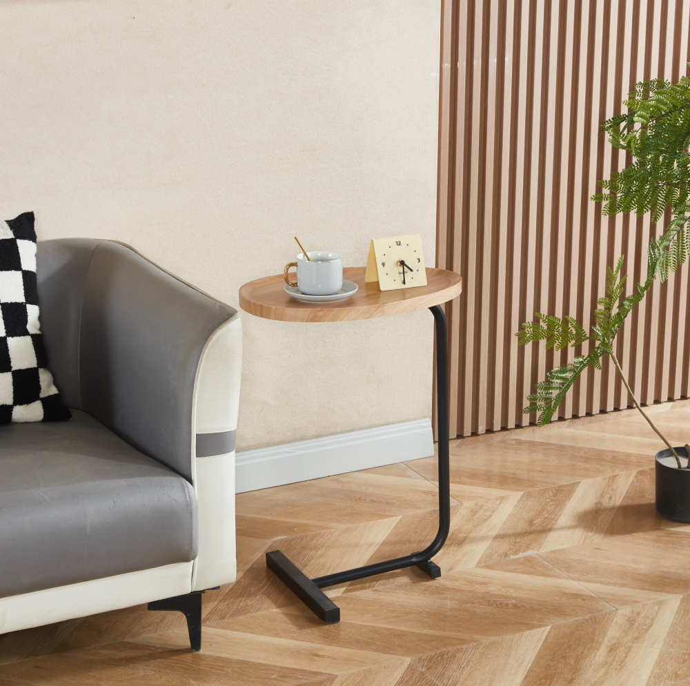 Kisasztal, tölgy/fekete, ABERY Kisasztal, tölgy/fekete, ABERY