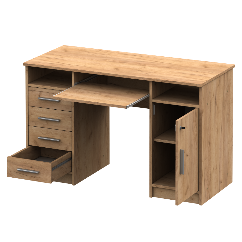 PC stôl, dub artisan, B9 NEW