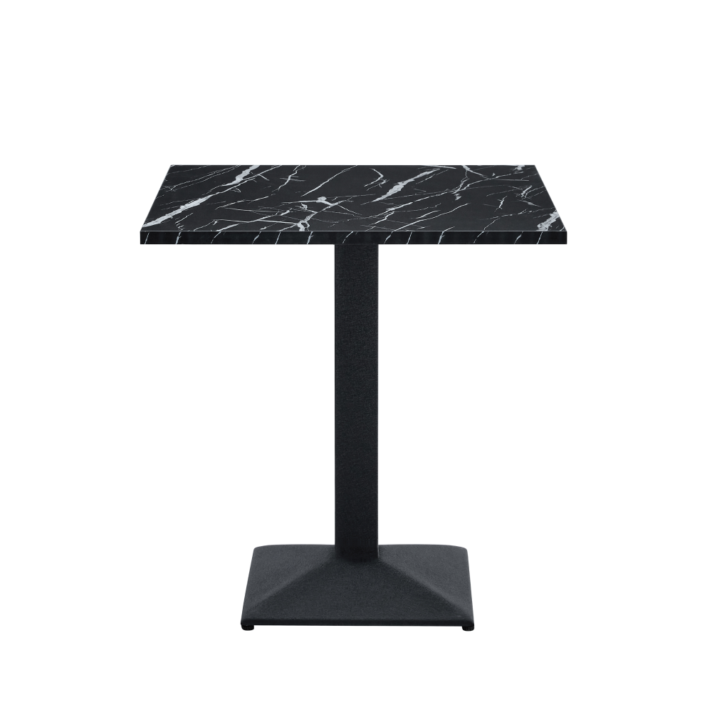 Bisztró asztal, fekete márvány/fekete, 70x70 cm, RINALDO TYP 1 Bisztró asztal, fekete márvány/fekete, 70x70 cm, RINALDO TYP 1
