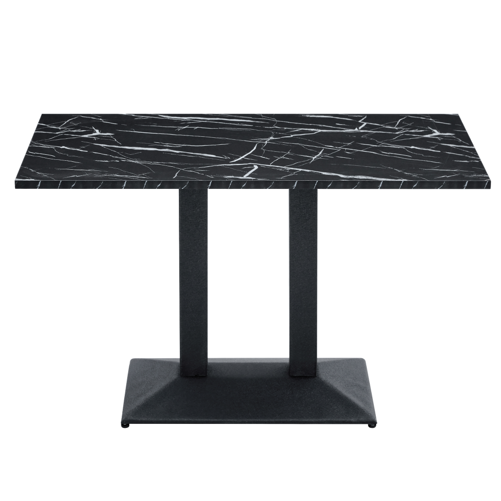 Bisztró asztal, fekete márvány/fekete, 120x60 cm, RINALDO TYP 2 Bisztró asztal, fekete márvány/fekete, 120x60 cm, RINALDO TYP 2