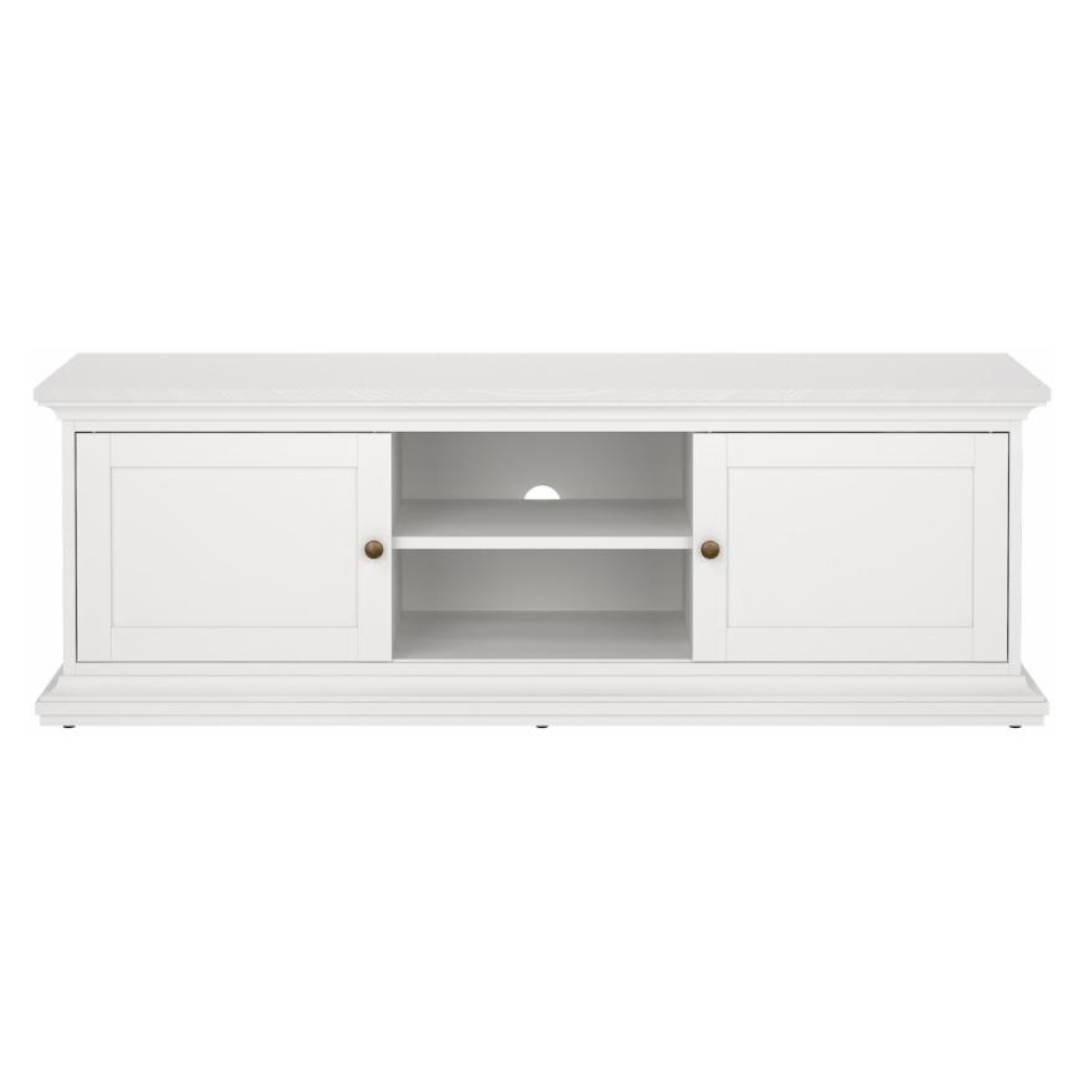 TV-asztal, fehér, PARIS 77810