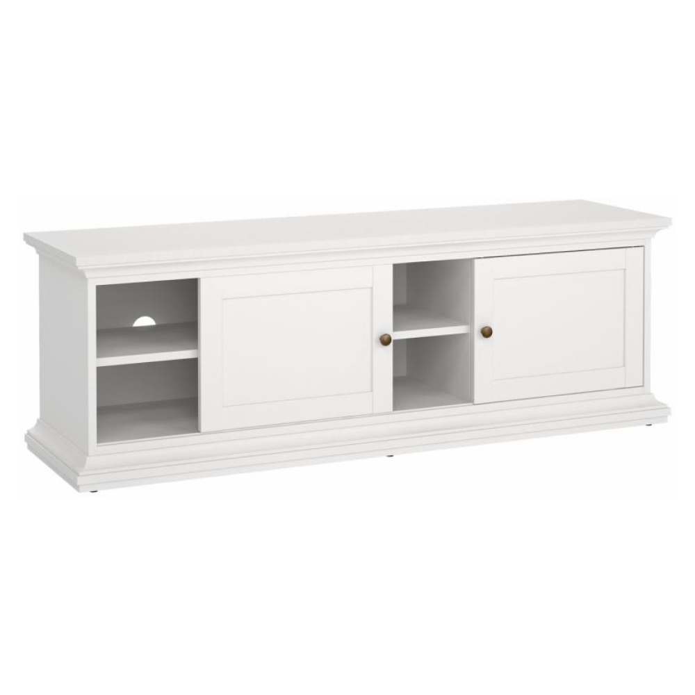 TV-asztal, fehér, PARIS 77810