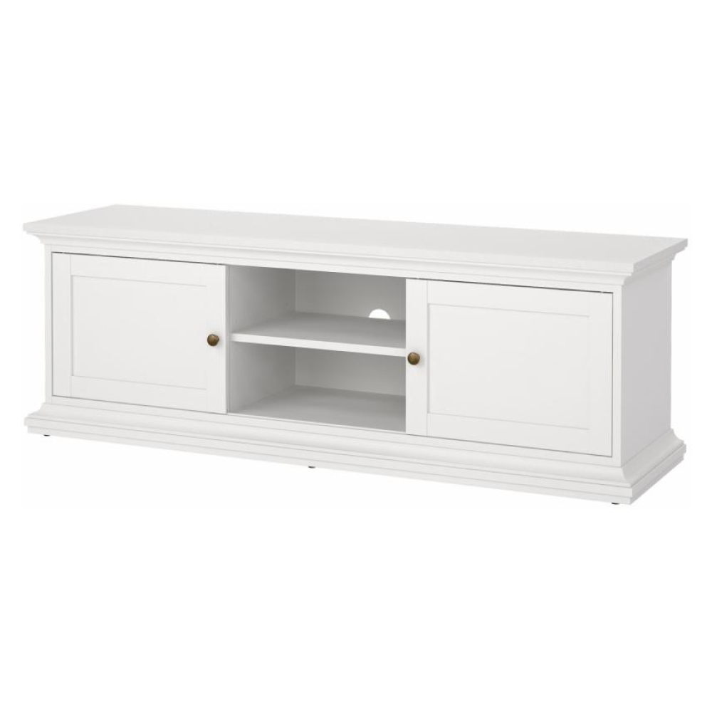 TV-asztal, fehér, PARIS 77810