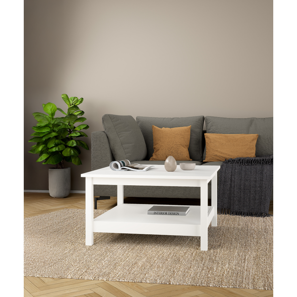 Konferenčný stolík, biela, PARIS 79667