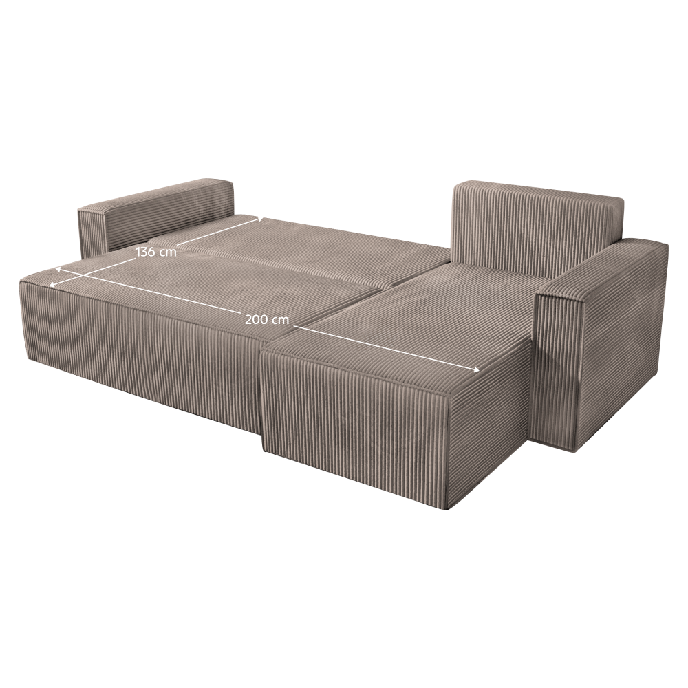 Univerzális ülőgarnitúra, szürkésbézs Taupe, APEL ROH Univerzális ülőgarnitúra, szürkésbézs Taupe, APEL ROH