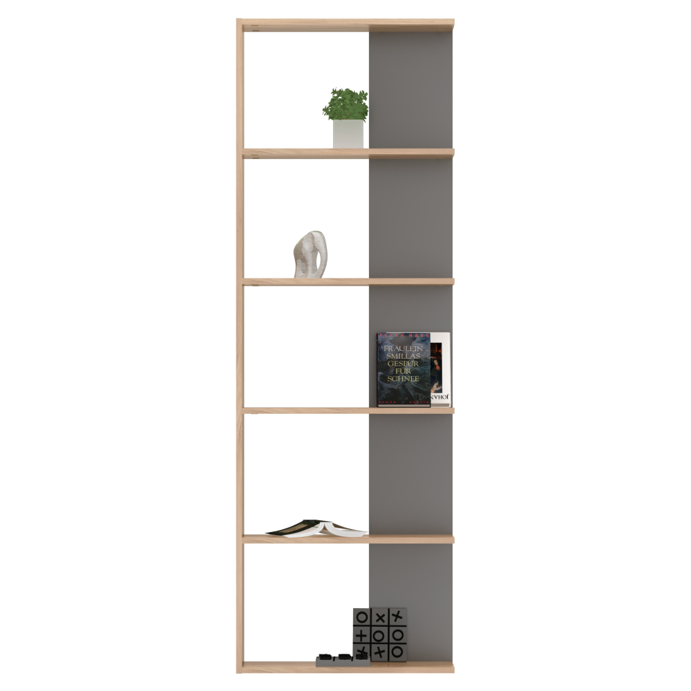 Regál, dub artisan/grafit, AGATIO