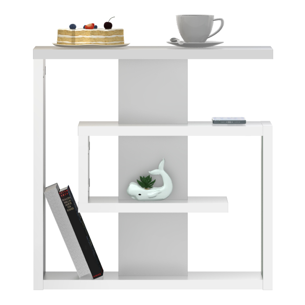 Kisasztal, fehér, VANDIA