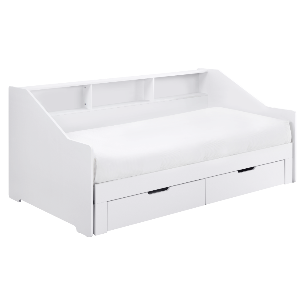 Rozkladacia posteľ, biela, MONETA