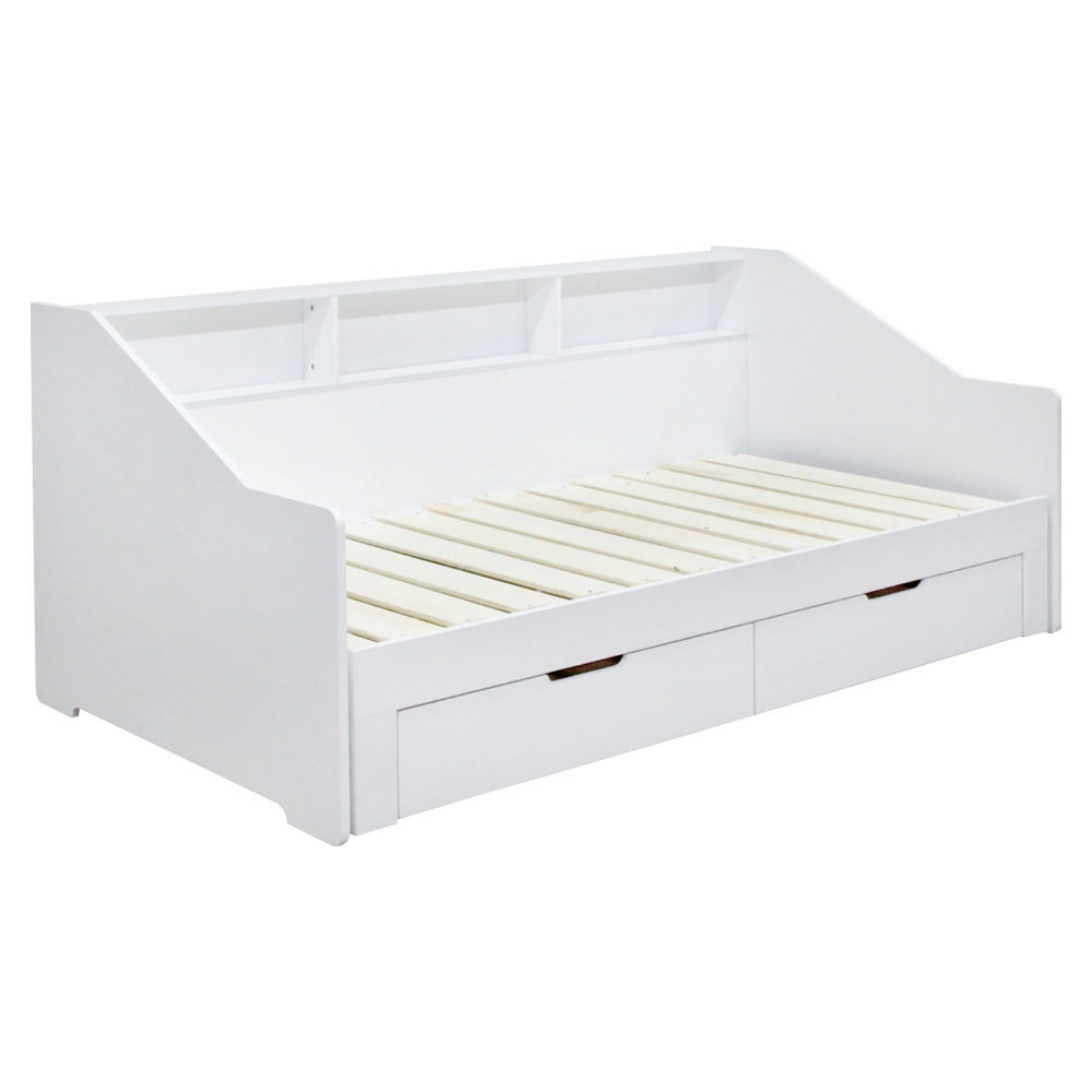 Rozkladacia posteľ, biela, MONETA