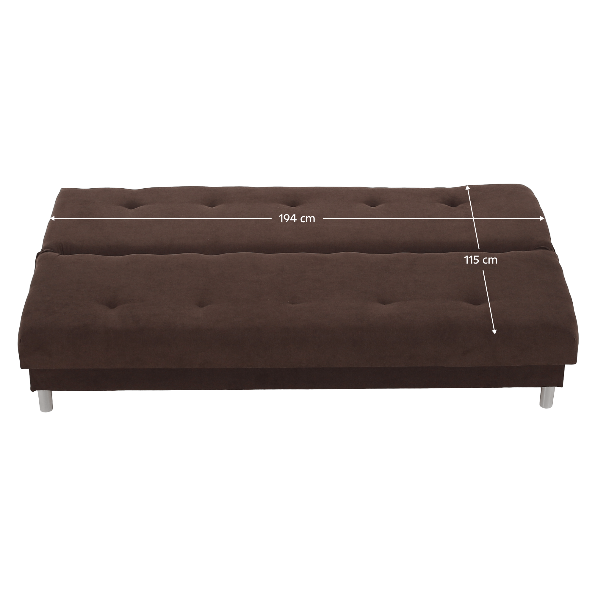 Kihúzható kanapé, barna, ALADA Kihúzható kanapé, barna, ALADA