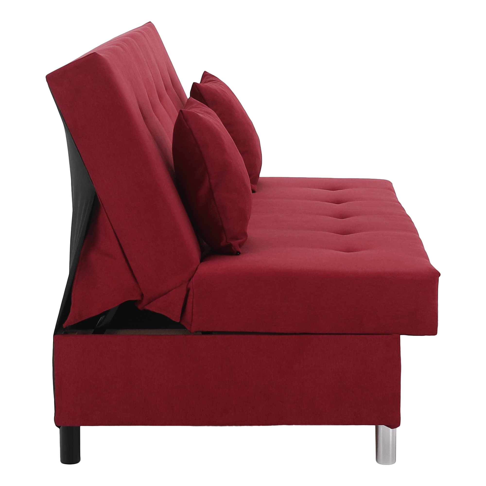 Kihúzható kanapé, piros, ALADA Kihúzható kanapé, piros, ALADA