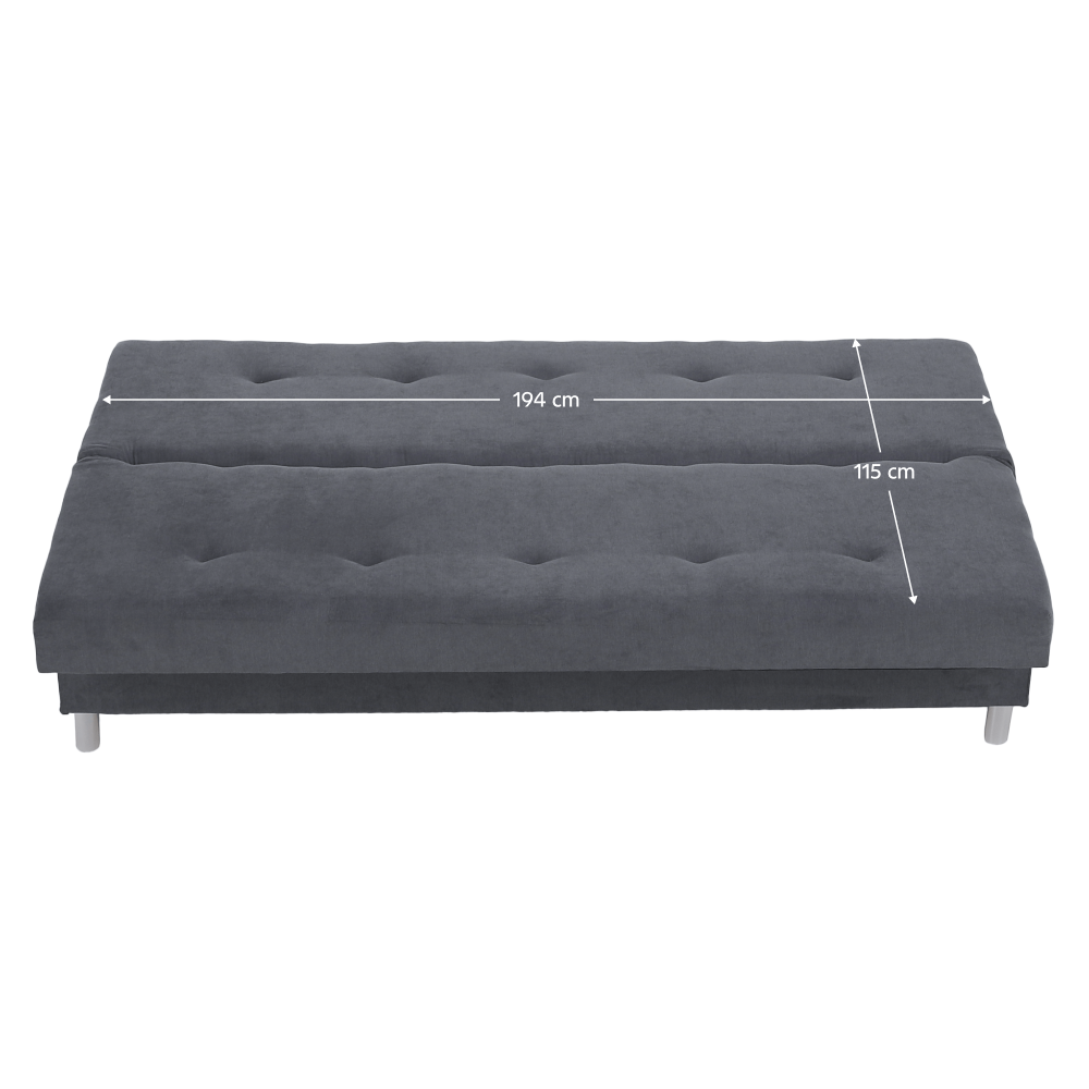 Kihúzható kanapé, szürke, ALADA Kihúzható kanapé, szürke, ALADA