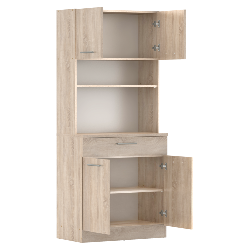 Négyajtós szekrény, sonoma tölgy, DOMIS NEW Négyajtós szekrény, sonoma tölgy, DOMIS NEW