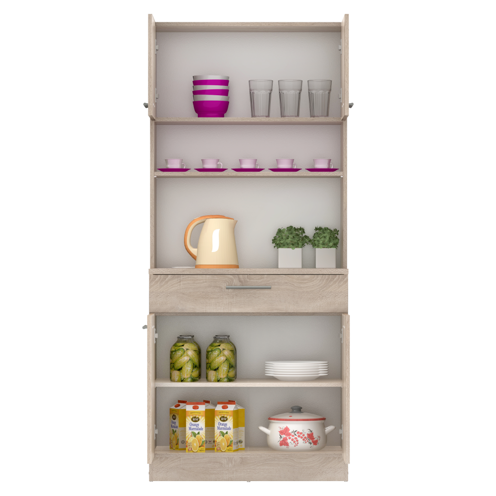 Négyajtós szekrény, sonoma tölgy, DOMIS NEW Négyajtós szekrény, sonoma tölgy, DOMIS NEW