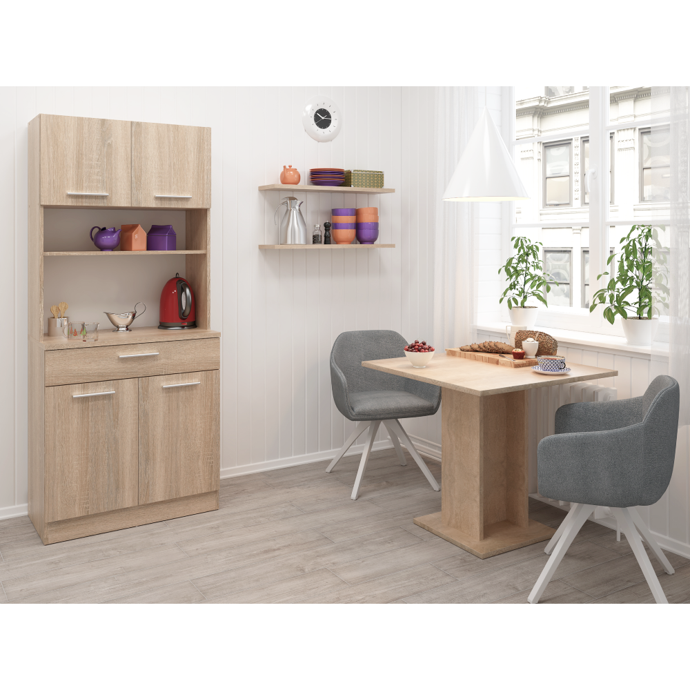 Négyajtós szekrény, sonoma tölgy, DOMIS NEW Négyajtós szekrény, sonoma tölgy, DOMIS NEW