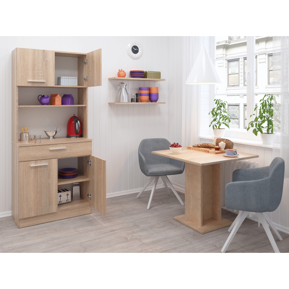 Négyajtós szekrény, sonoma tölgy, DOMIS NEW Négyajtós szekrény, sonoma tölgy, DOMIS NEW