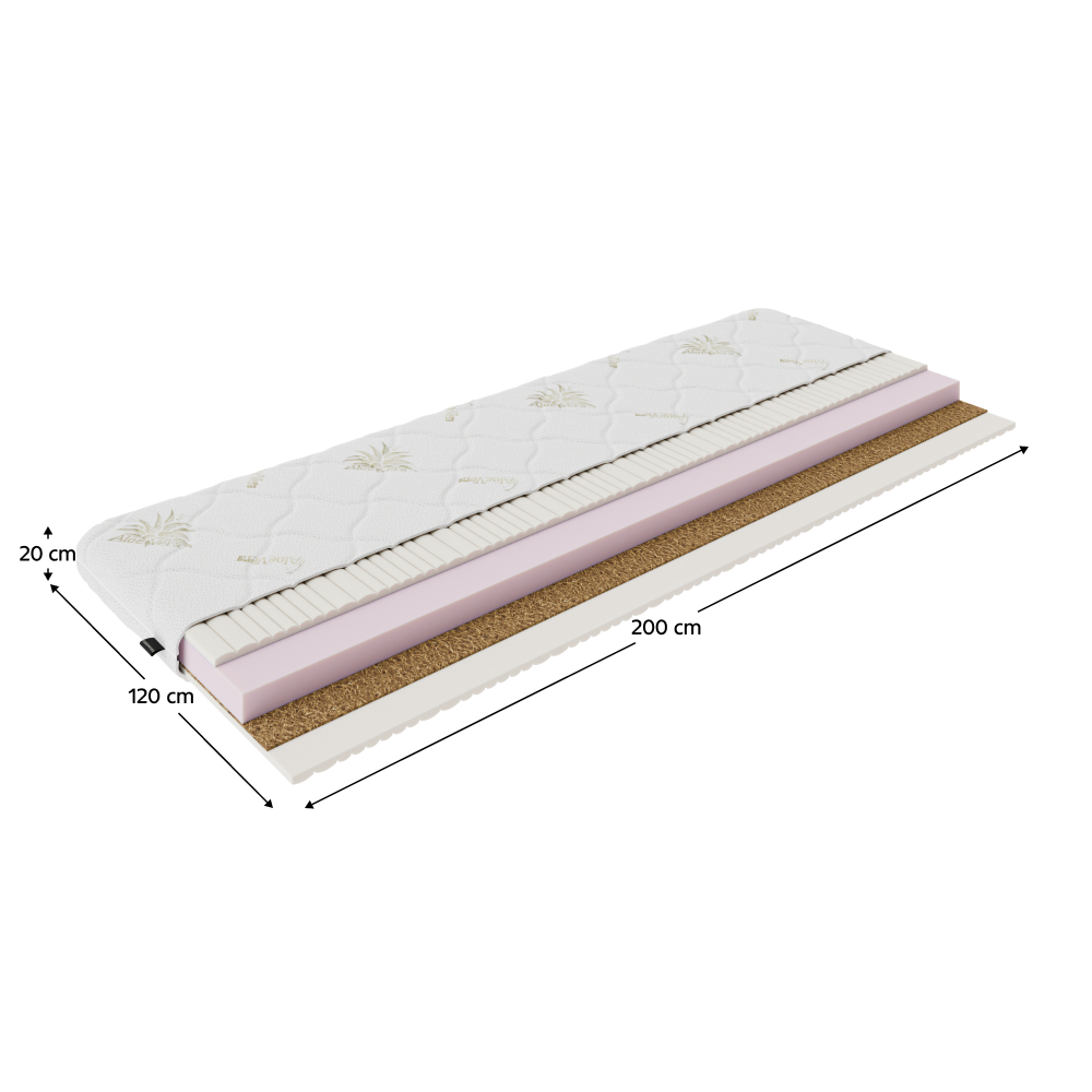 Matrac, habmatrac, 120x200, SILVERHARD NEW Matrac, habmatrac, 120x200, SILVERHARD NEW