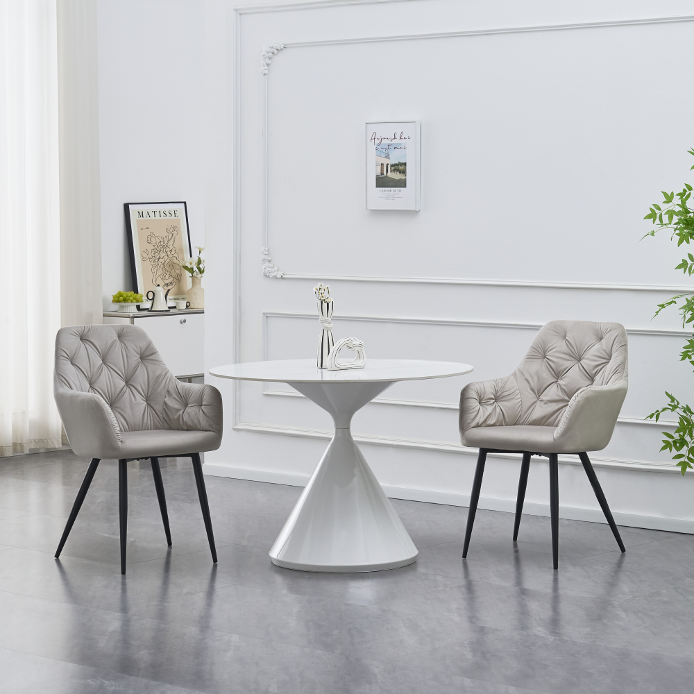 Dizajnové kreslo, sivá Velvet látka, VERIO NEW