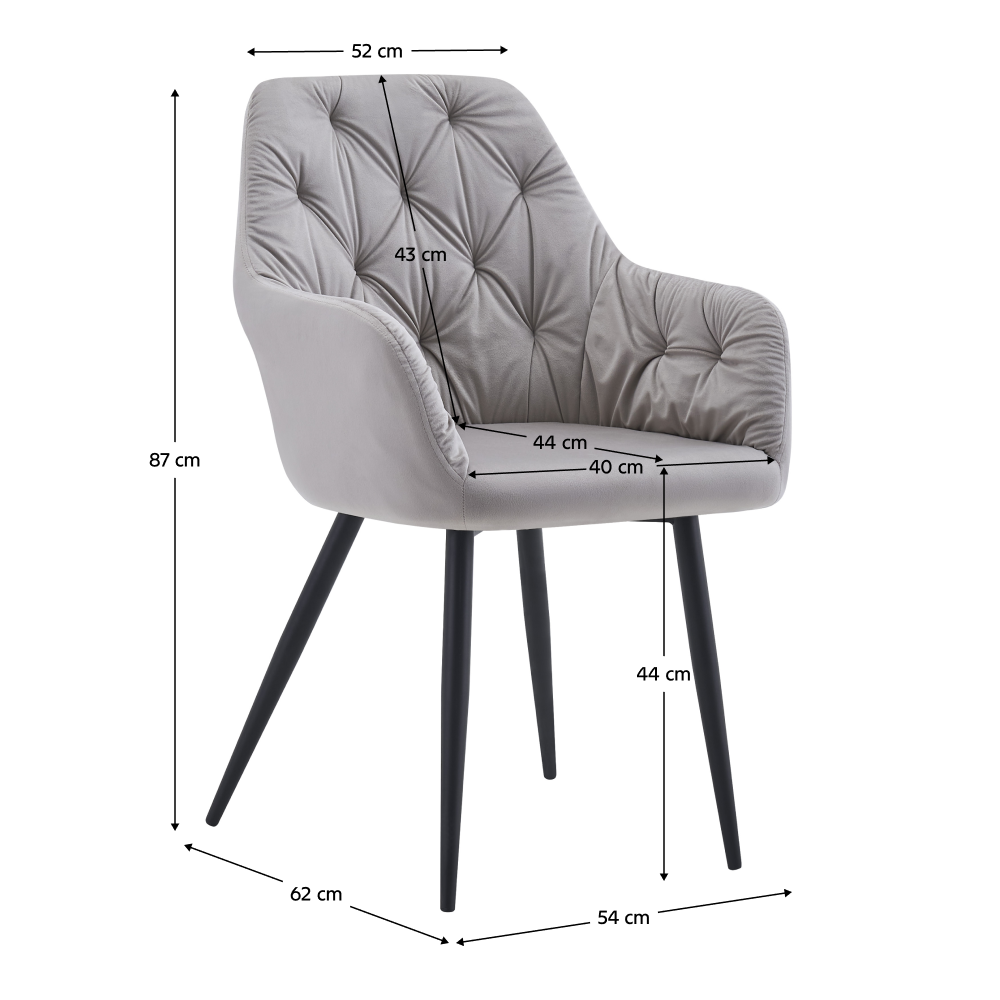 Dizajnové kreslo, sivá Velvet látka, VERIO NEW