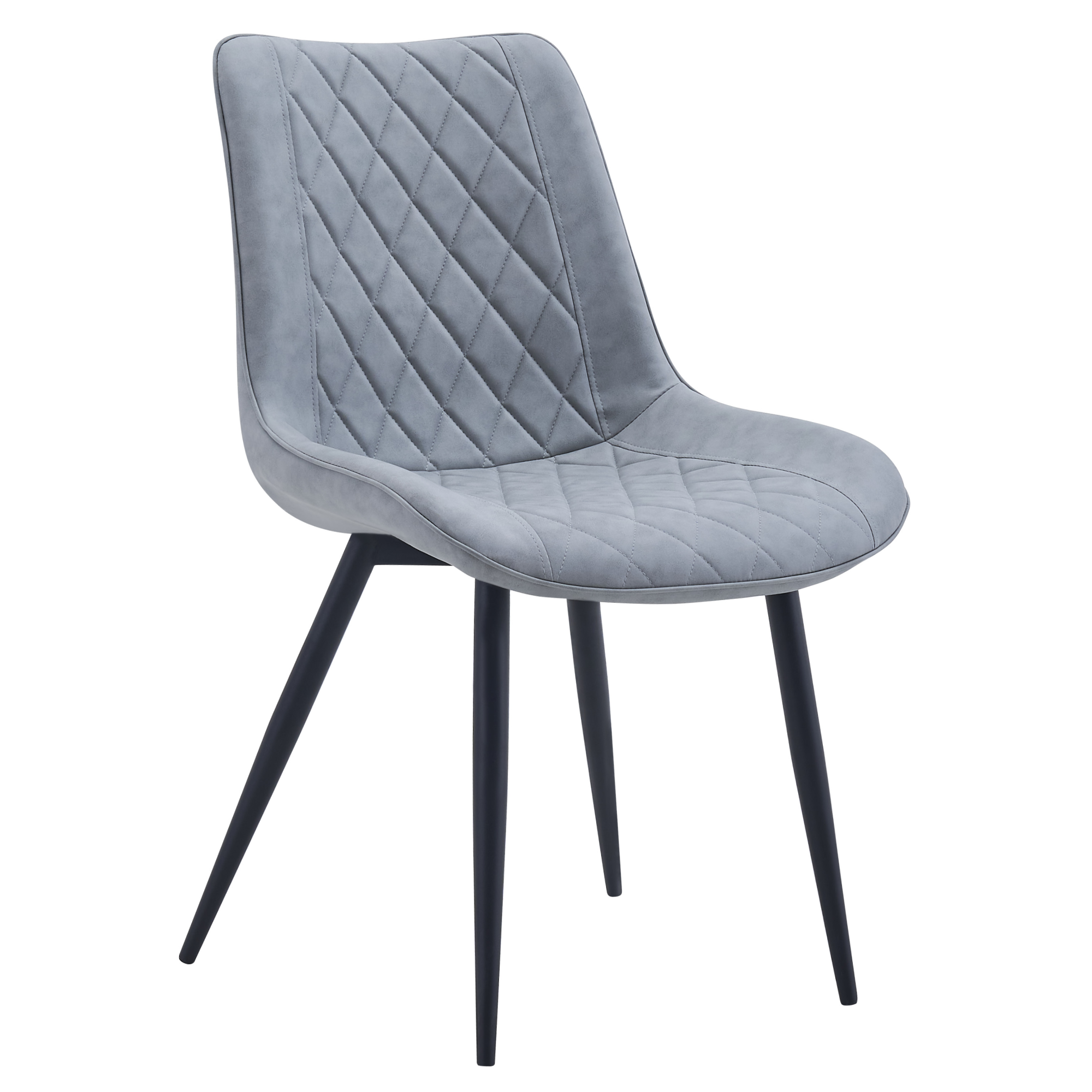 Židle, šedá ekokůže/černá, HARLAN