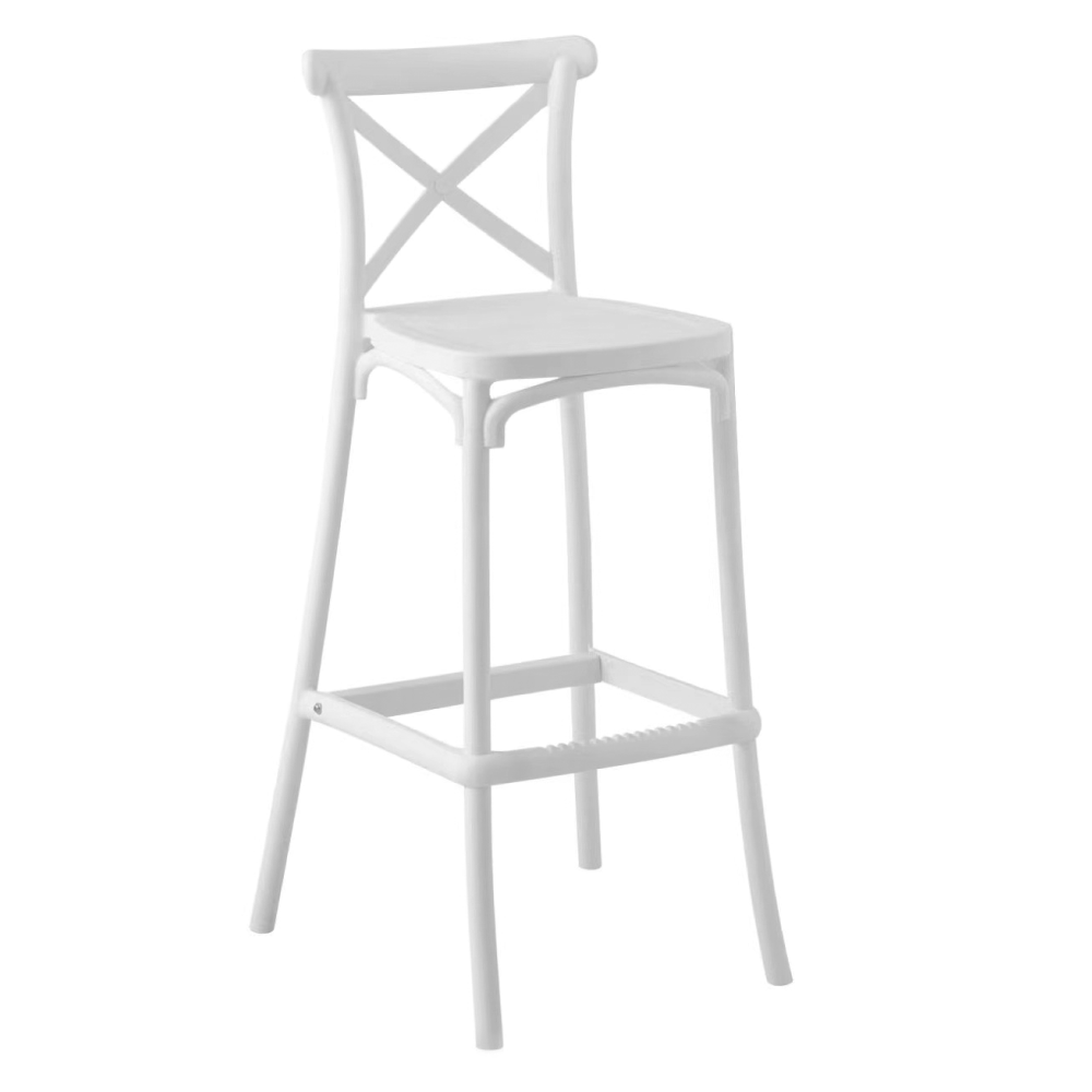 Barová židle, bílá, SAVITA TYP 2