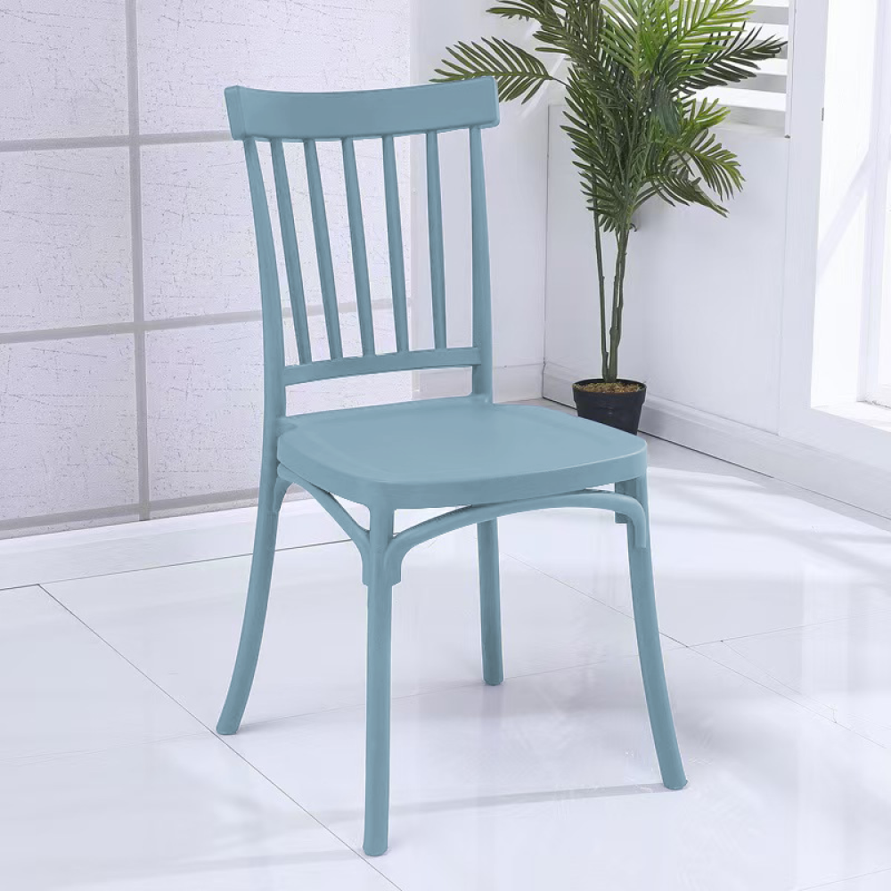 Rakásolható szék, kék, SAZEN