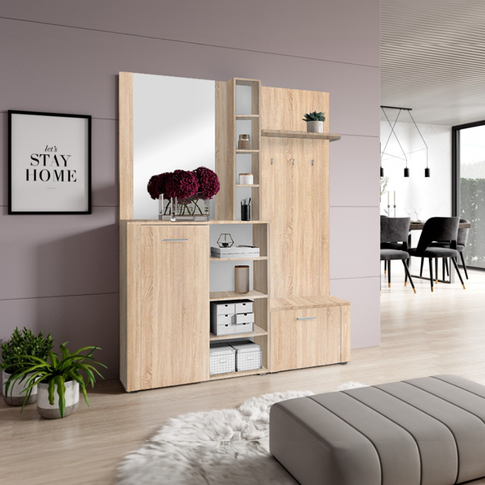 Előszobai készlet, sonoma tölgy, FANDU