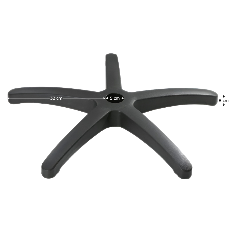 Podstava, čierna, polomer 32 cm, PODSTAVA TYP 5