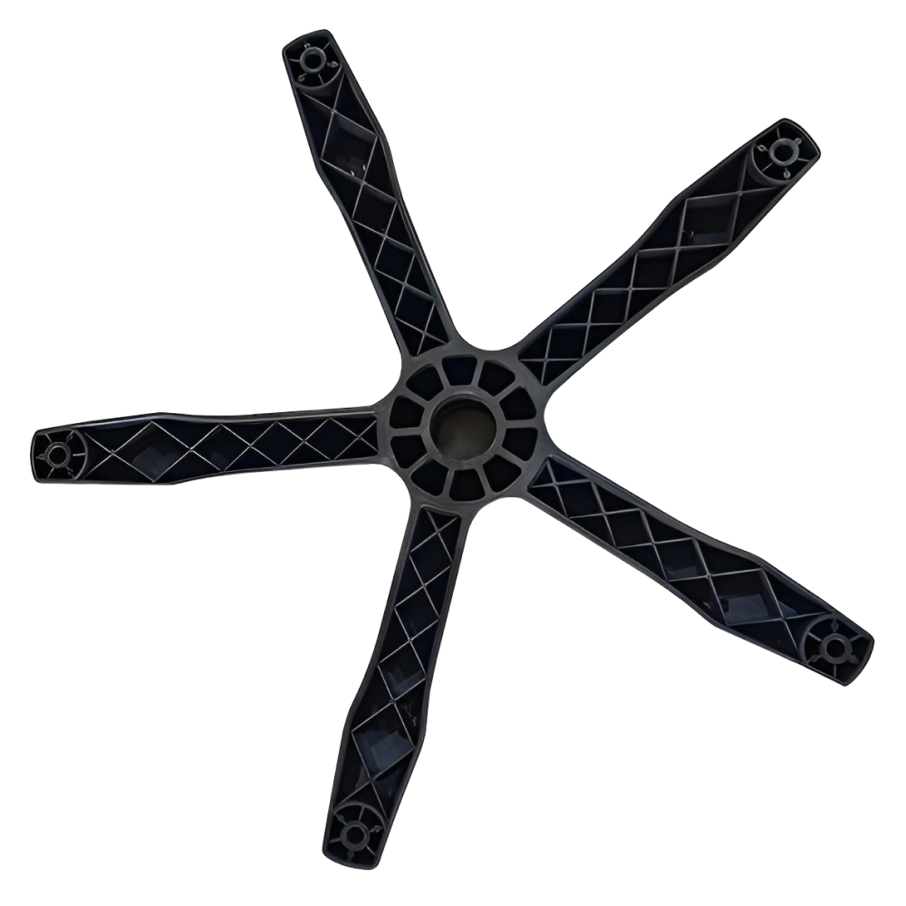 Podstava, čierna/sivá, polomer 32 cm, PODSTAVA TYP 7