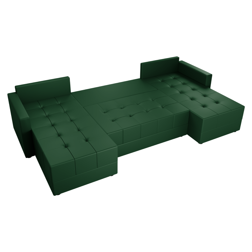 Univerzálna sedacia súprava, zelená, DUAN U UNI