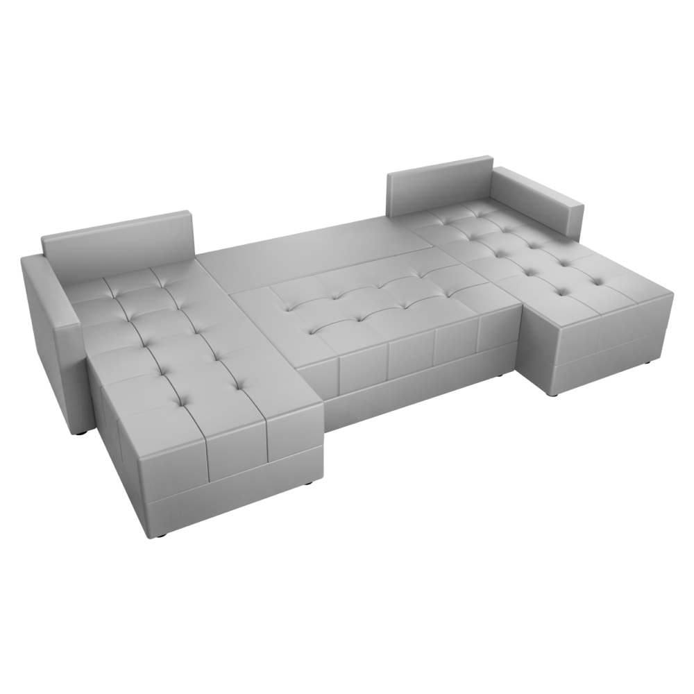 Univerzálna sedacia súprava, sivá, DUAN U UNI