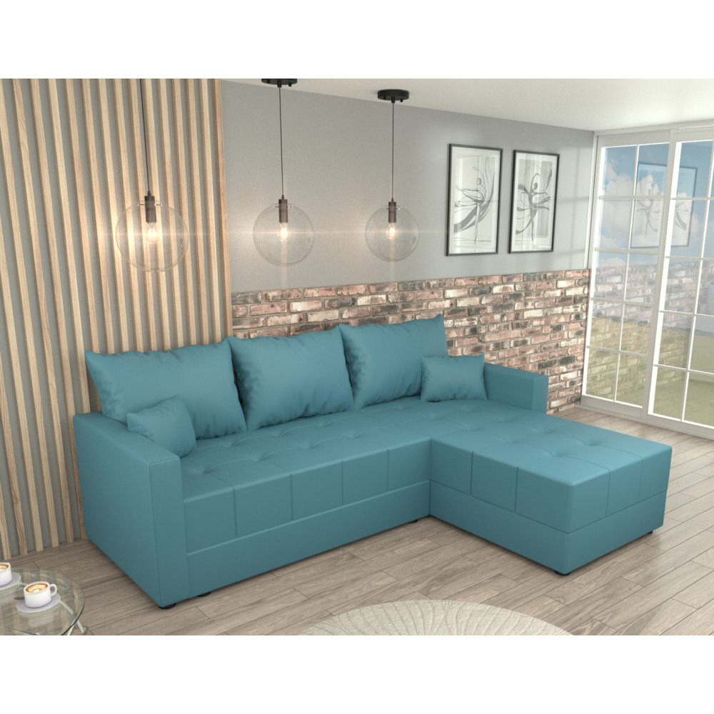 Univerzálna sedacia súprava, petrolejová, DUAN ROH