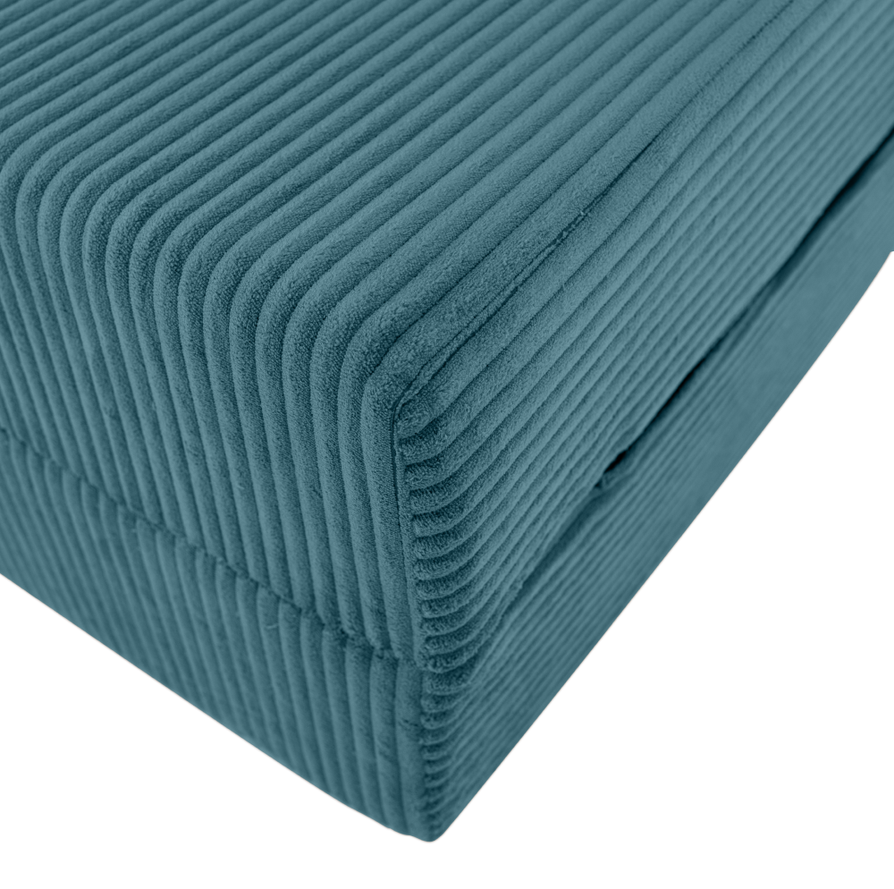 Skladací matrac/kreslo, 2v1, petrolejová, MALEN