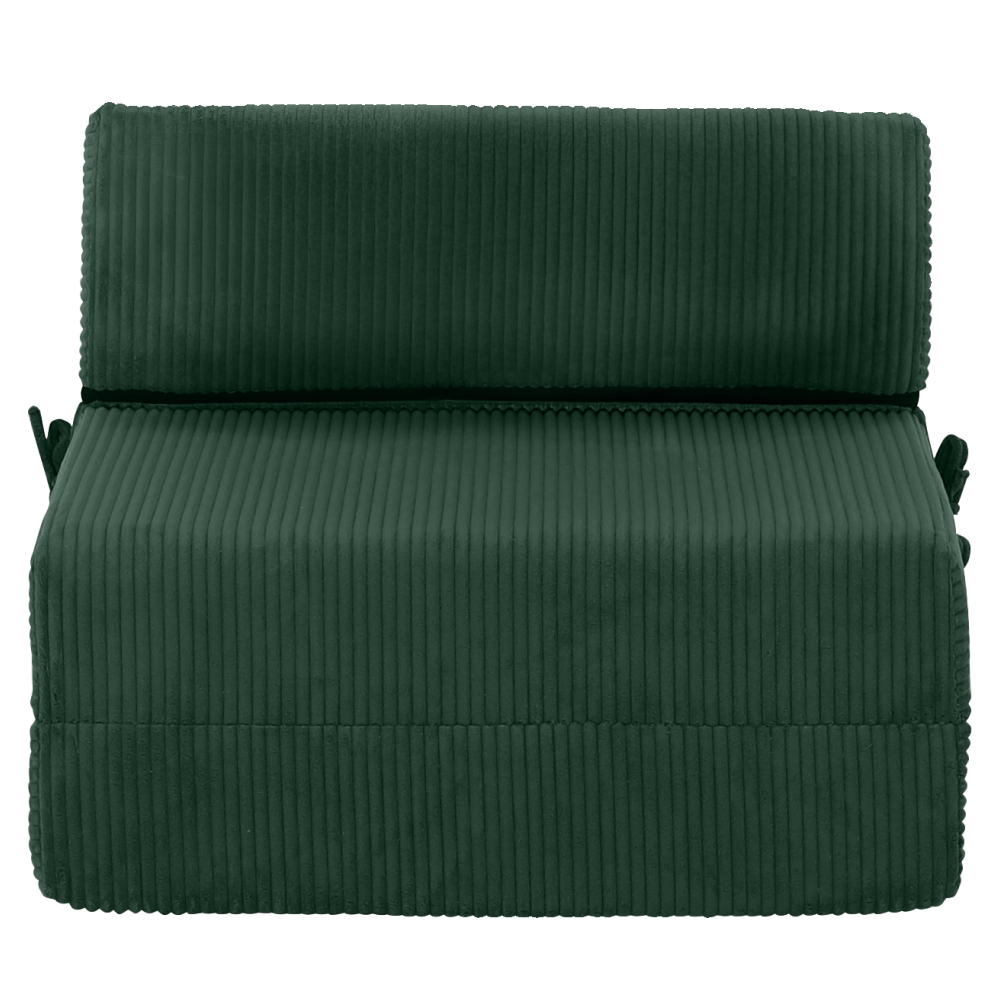 Skladací matrac/kreslo, 2v1, zelená, MALEN