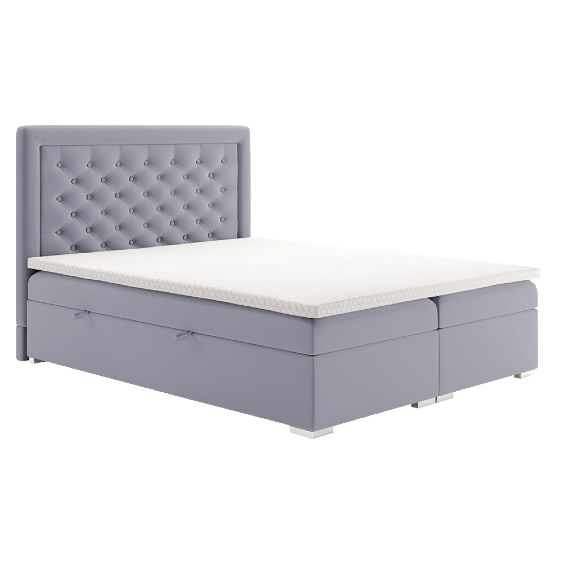 Fotografia produktu: Posteľ boxspring, svetlosivá, 180x200, DORMAN