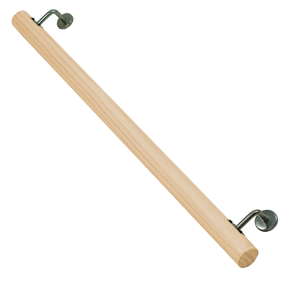 Madlo/zábradlie, masívne drevo, prírodná, 100 cm, MANEL TYP 1