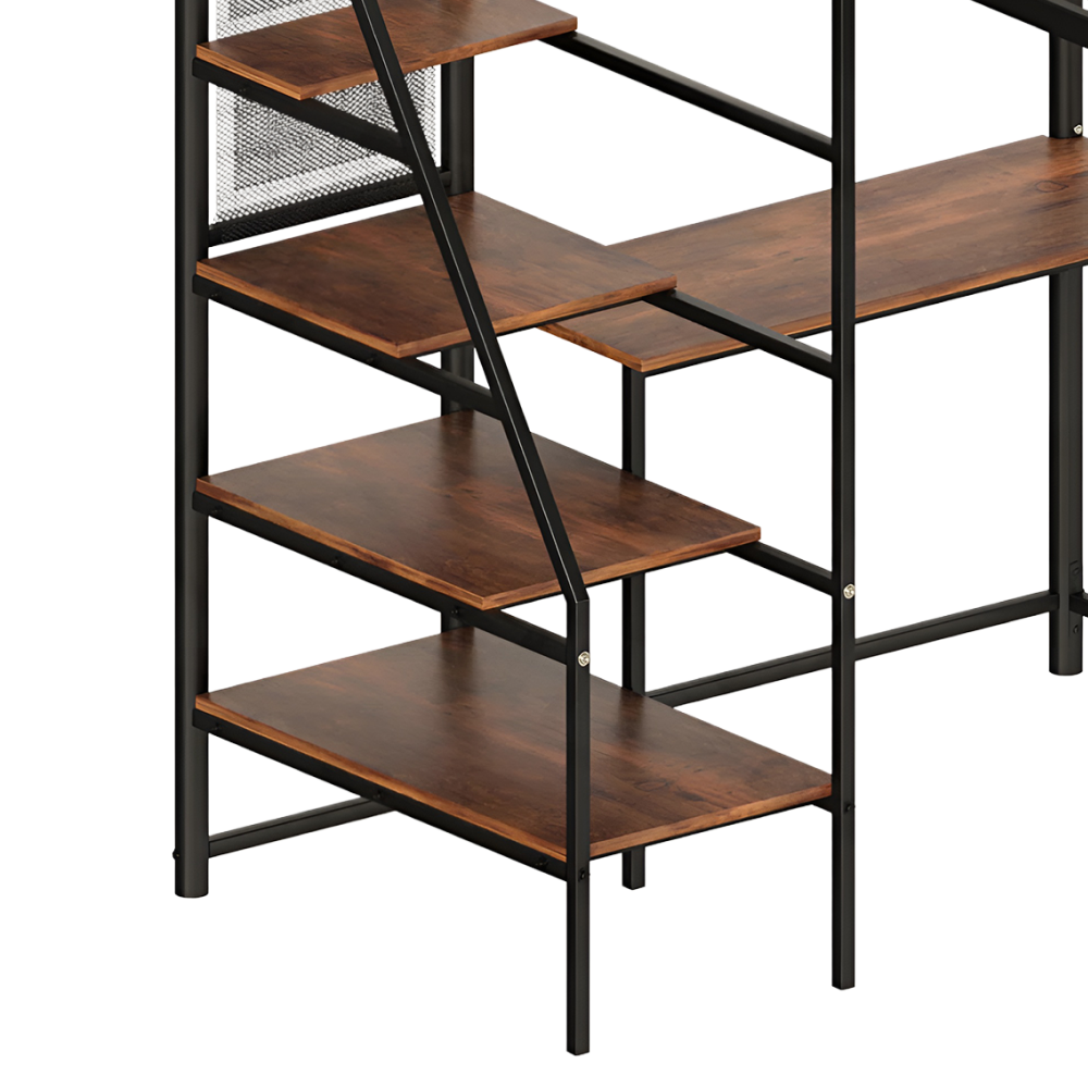 Megemelt ágy leesésgátlóval, 90x200, fekete, NIVEN Megemelt ágy leesésgátlóval, 90x200, fekete, NIVEN