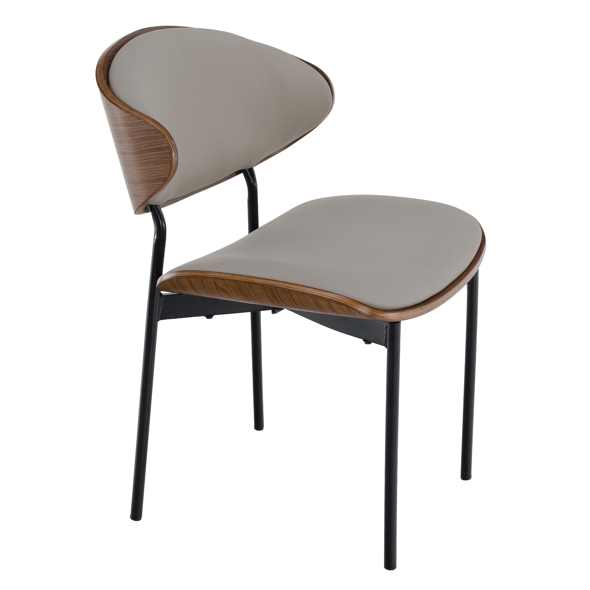 Jídelní židle, béžová/ořech/černá, MARSIA