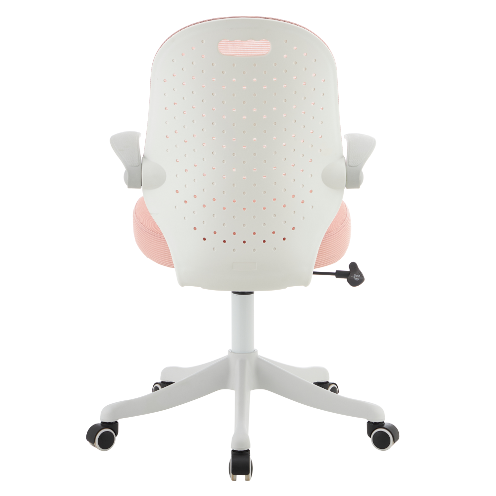 Otočná stolička, ružová/biela, TARIA