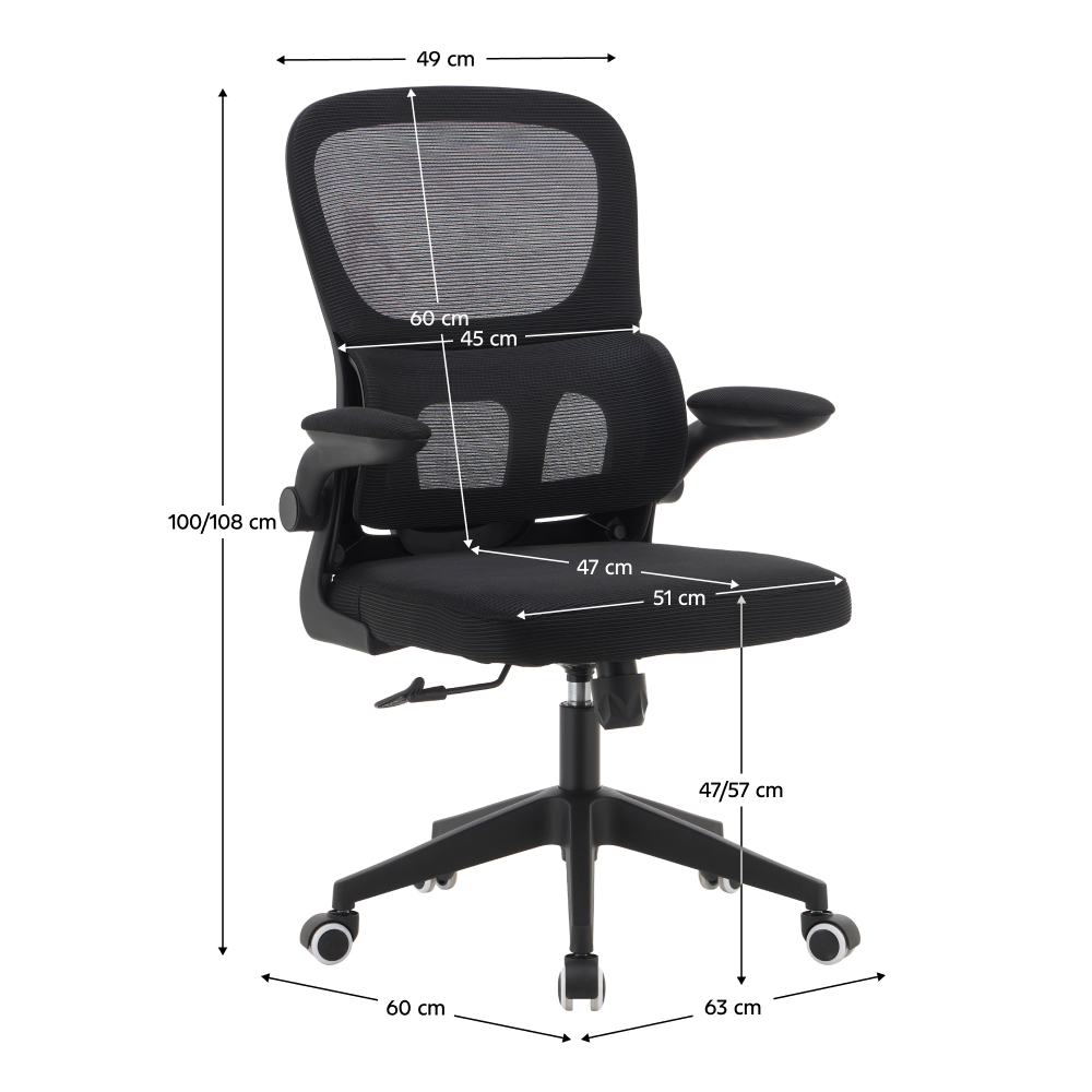 Kancelárske kreslo, čierna, RAKIN