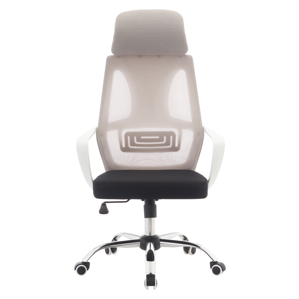 Kancelárske kreslo, sivá/čierna/biela, TAXIS 2 NEW