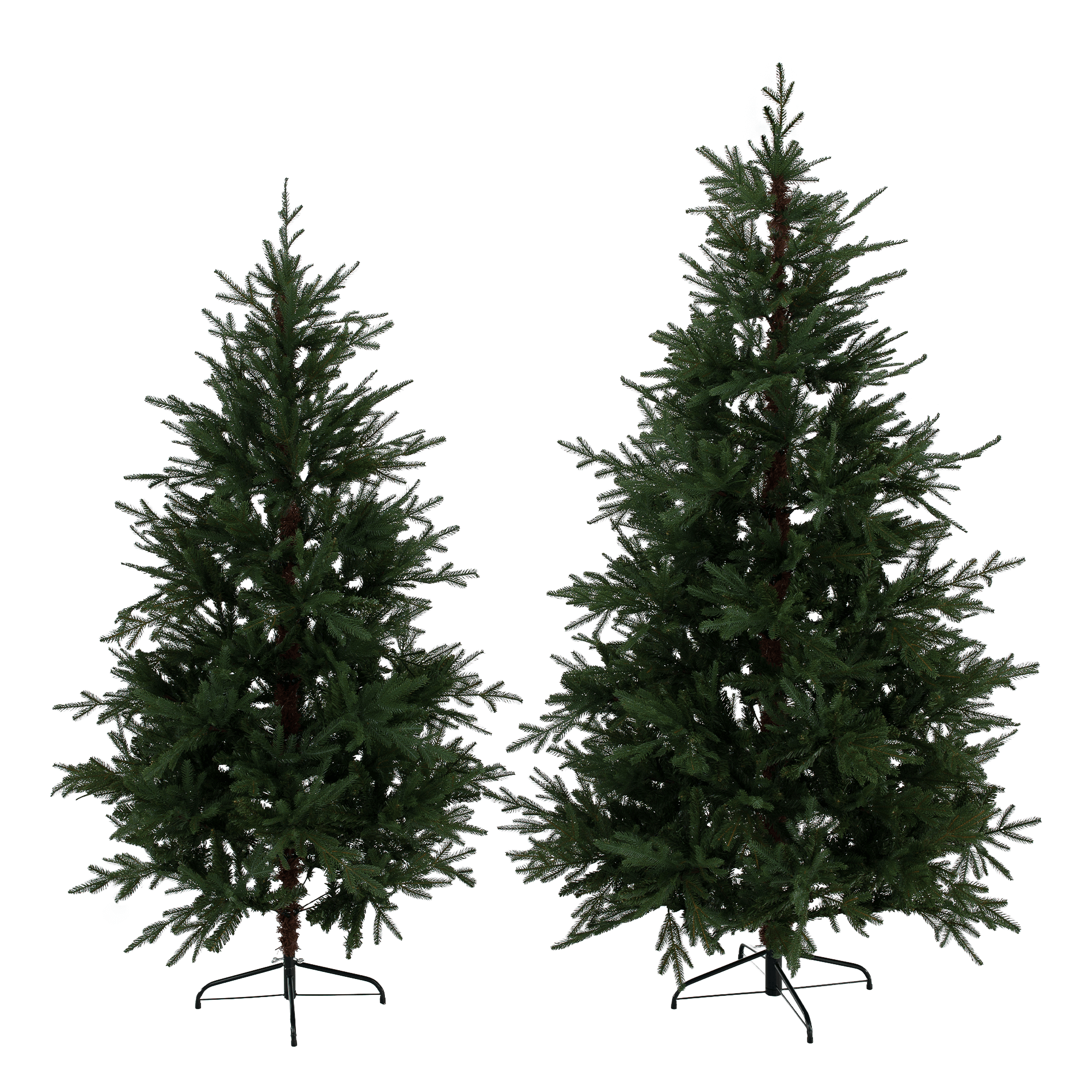 3D vianočný stromček s kovovým stojanom, 210 cm, TRISY