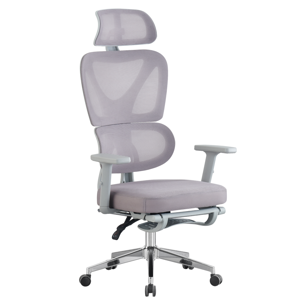 Kancelárske kreslo, sivá/chróm, DEMOS