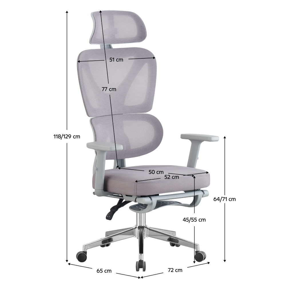 Kancelárske kreslo, sivá/chróm, DEMOS